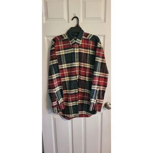 Woods & Gray Men's Long Sleeve Button Plaid Shirt Size Medium